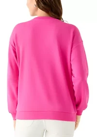 Women's Long Sleeve Patch Sweeper Pullover