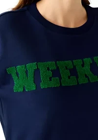 Women's Long Sleeve Patch Sweeper Pullover