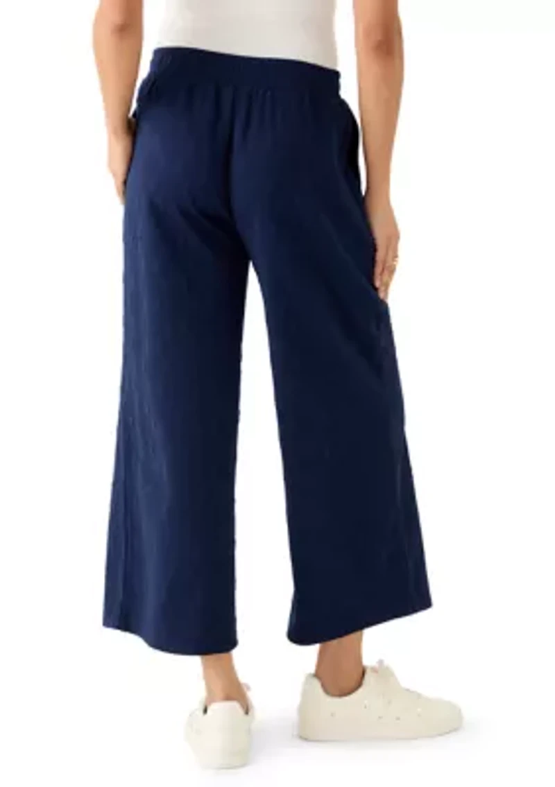 Women's Quilted Crop Wide Leg Pants