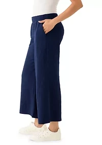 Women's Quilted Crop Wide Leg Pants
