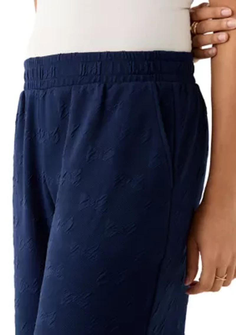 Women's Quilted Crop Wide Leg Pants