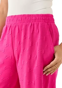 Women's Quilted Crop Wide Leg Pants