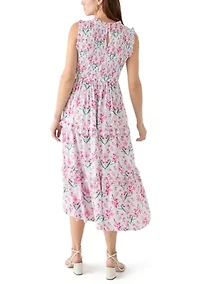 Women's Sleeveless Midi Smock Dress