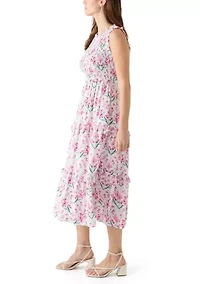 Women's Sleeveless Midi Smock Dress