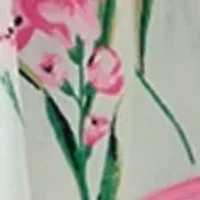 Women's Sleeveless Eyelet Piped Dress