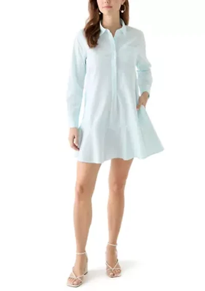 Women's Flounce Hem Shirtdress