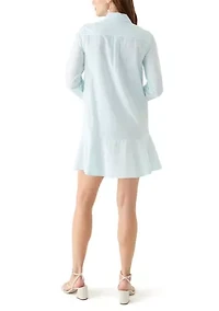 Women's Flounce Hem Shirtdress
