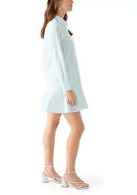 Women's Flounce Hem Shirtdress