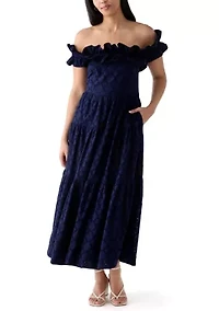 Women's Off the Shoulder Midi Dress