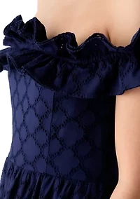 Women's Off the Shoulder Midi Dress
