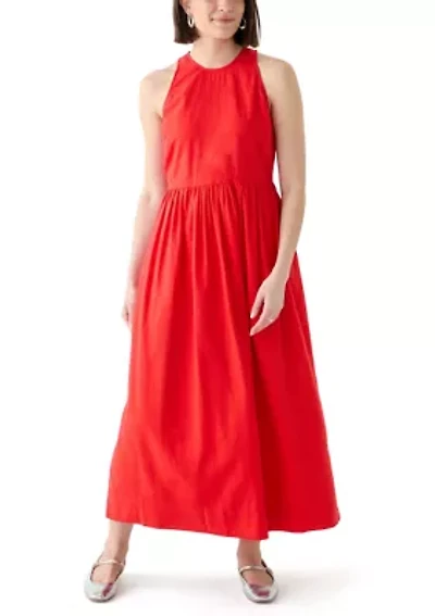Women's Sleeveless Linen Blend Tank Dress