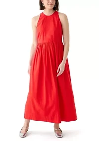 Women's Sleeveless Linen Blend Tank Dress
