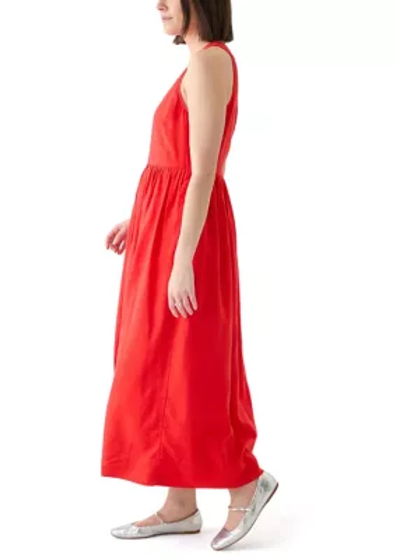 Women's Sleeveless Linen Blend Tank Dress