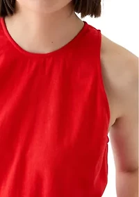 Women's Sleeveless Linen Blend Tank Dress