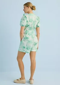Sewing Down South x Crown & Ivy™ Elise V-Neck Romper with Beaded Belt