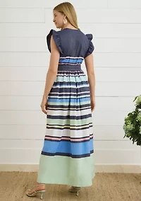 Sewing Down South x Crown & Ivy™ Wright Short Sleeve Maxi Dress with Sash