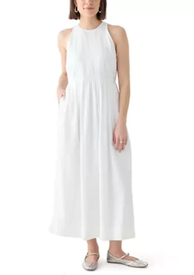 Women's Sleeveless Linen Blend Tank Dress