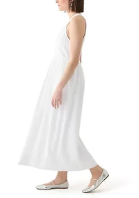 Women's Sleeveless Linen Blend Tank Dress