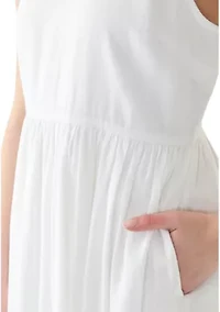 Women's Sleeveless Linen Blend Tank Dress
