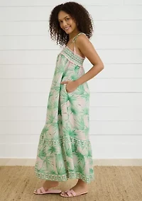 Sewing Down South x Crown & Ivy™ Taylor Printed Maxi Dress with Beaded Tassels