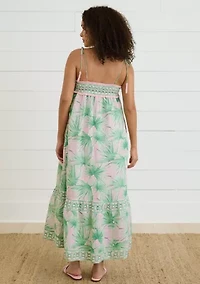Sewing Down South x Crown & Ivy™ Taylor Printed Maxi Dress with Beaded Tassels