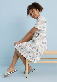 Sewing Down South x Crown & Ivy™ Mere Short Sleeve Printed Dress