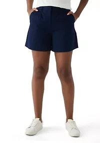 Women's High Rise Pleated Shorts