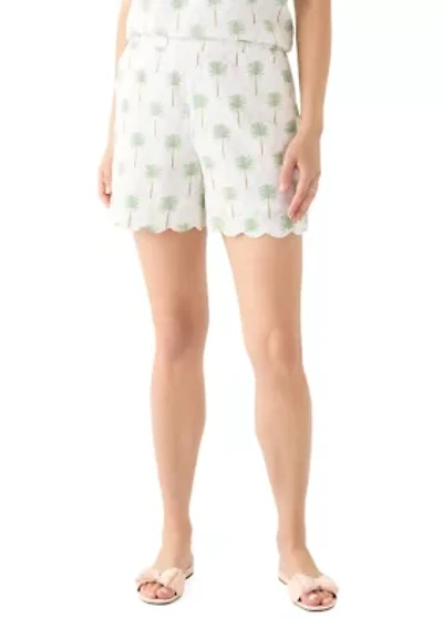 Women's 5" Linen Scallop Shorts