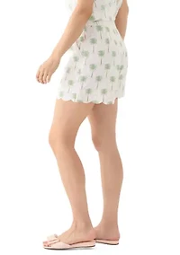Women's 5" Linen Scallop Shorts