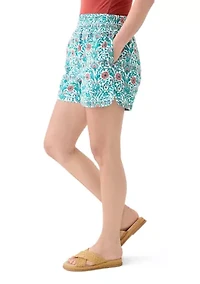 Women's Pull On Linen Shorts