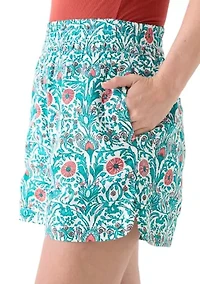 Women's Pull On Linen Shorts