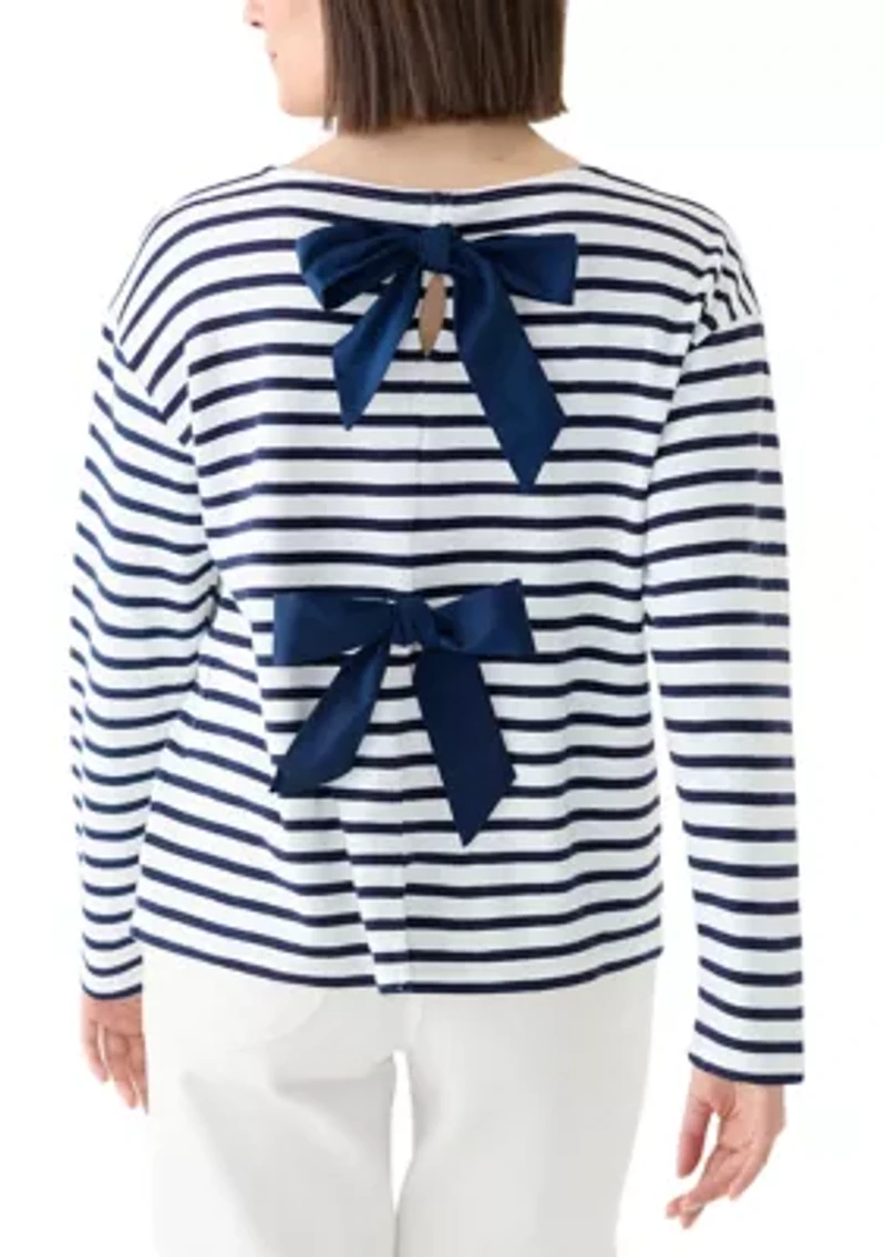 Women's Long Sleeve Striped T-Shirt