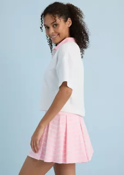 Sewing Down South x Crown & Ivy™ Jonnie Short Sleeve Boxy Rugby Polo