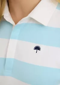 Sewing Down South x Crown & Ivy™ Jonnie Short Sleeve Boxy Rugby Polo