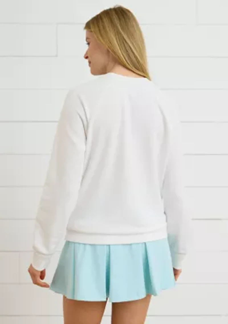 Sewing Down South x Crown & Ivy™ Sarah Graphic Crew Neck Sweatshirt