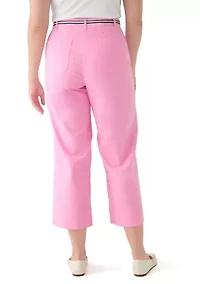 Women's Wide Leg Cropped Chino Pants