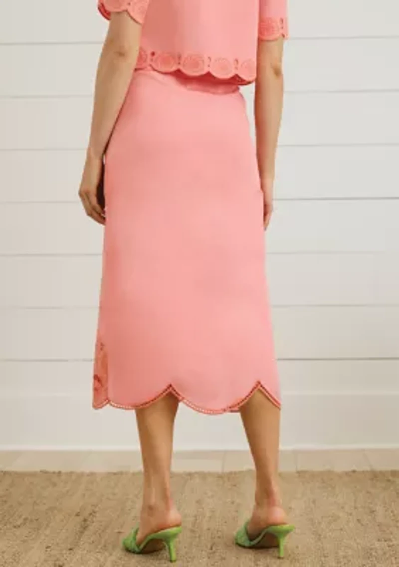 Sewing Down South x Crown & Ivy™ Hayes Embroidered Pencil Skirt