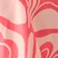 Women's Pleated Shoulder Printed Top