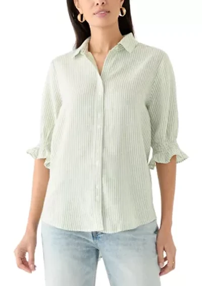 Women's Yarn Dyed Button Down Shirt