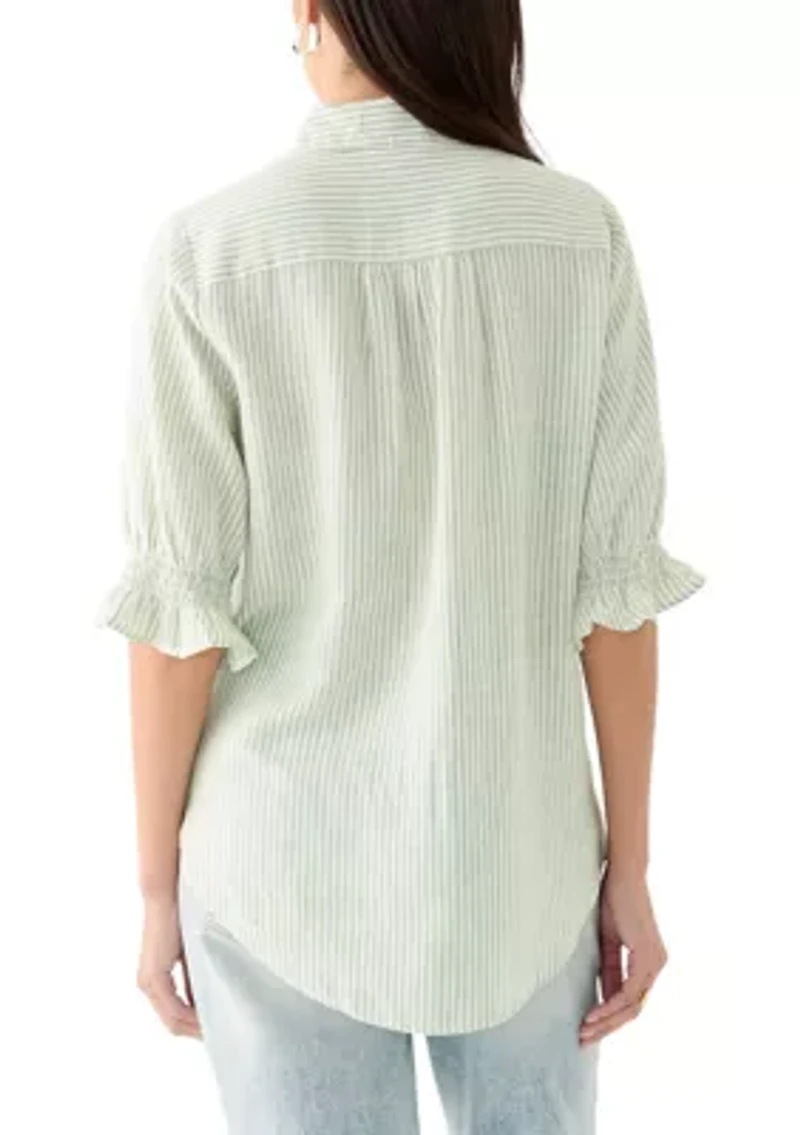 Women's Yarn Dyed Button Down Shirt