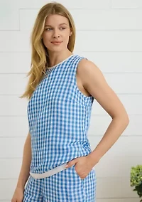 Sewing Down South x Crown & Ivy™ Courtney Sleeveless Printed Top