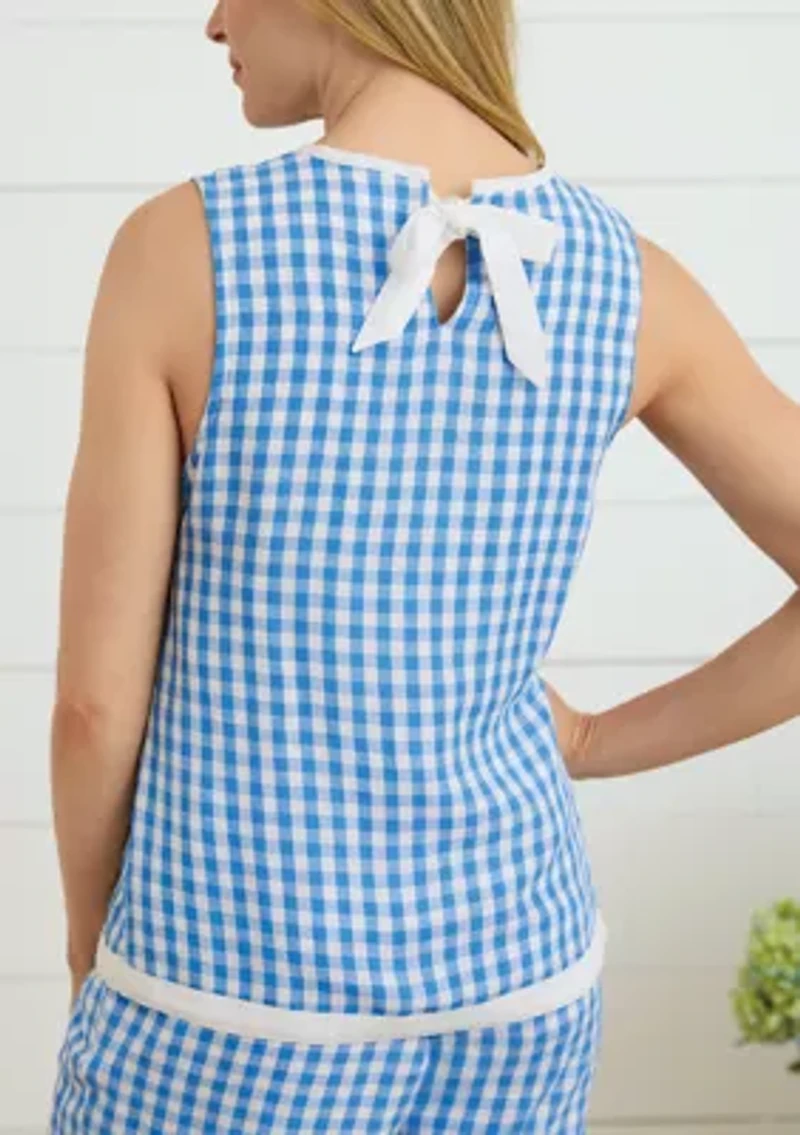 Sewing Down South x Crown & Ivy™ Courtney Sleeveless Printed Top