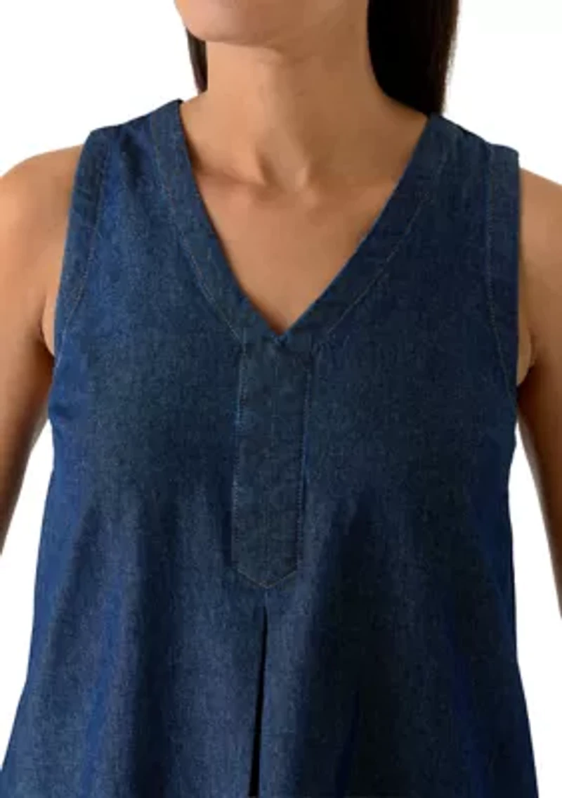Women's Sleeveless Swing Mini Dress