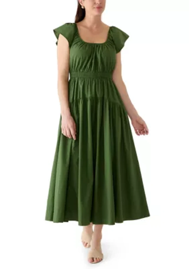 Women's Flutter Sleeve Mini Dress