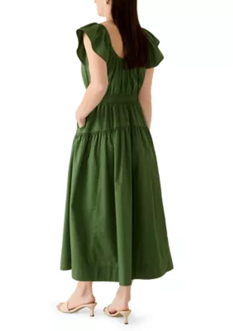 Women's Flutter Sleeve Mini Dress