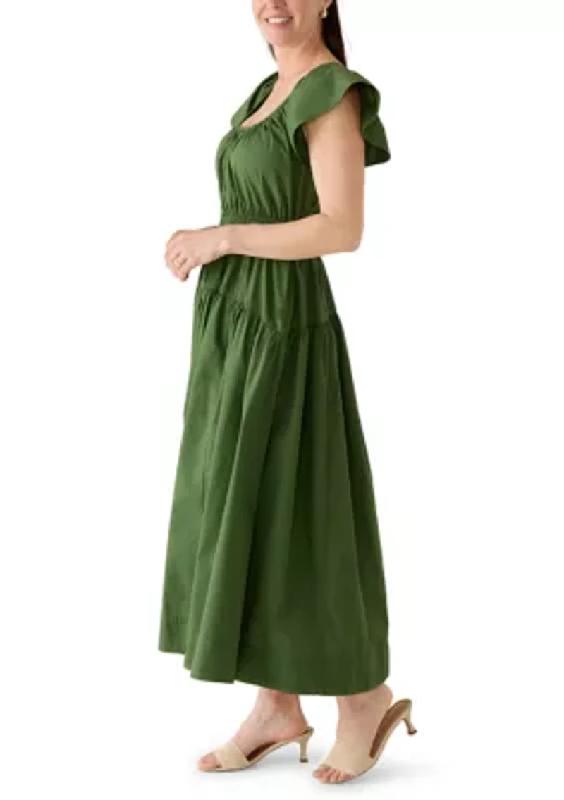 Women's Flutter Sleeve Mini Dress