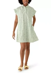 Women's Flutter Sleeve Print Mini Dress
