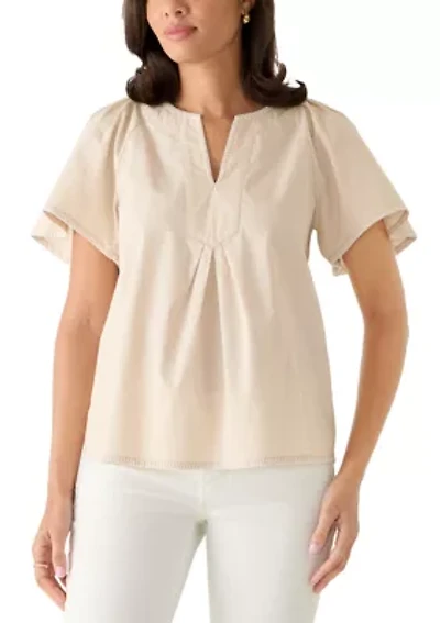 Women's Split Neck Top