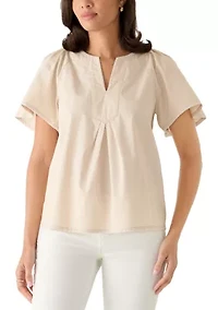 Women's Split Neck Top