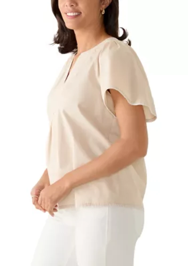 Women's Split Neck Top
